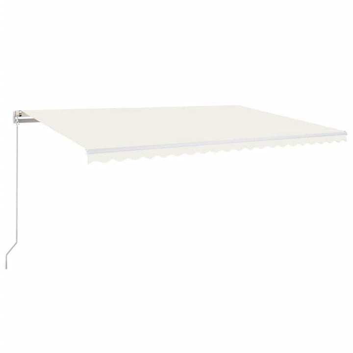 markise 500x300 cm manuel betjening cremefarvet