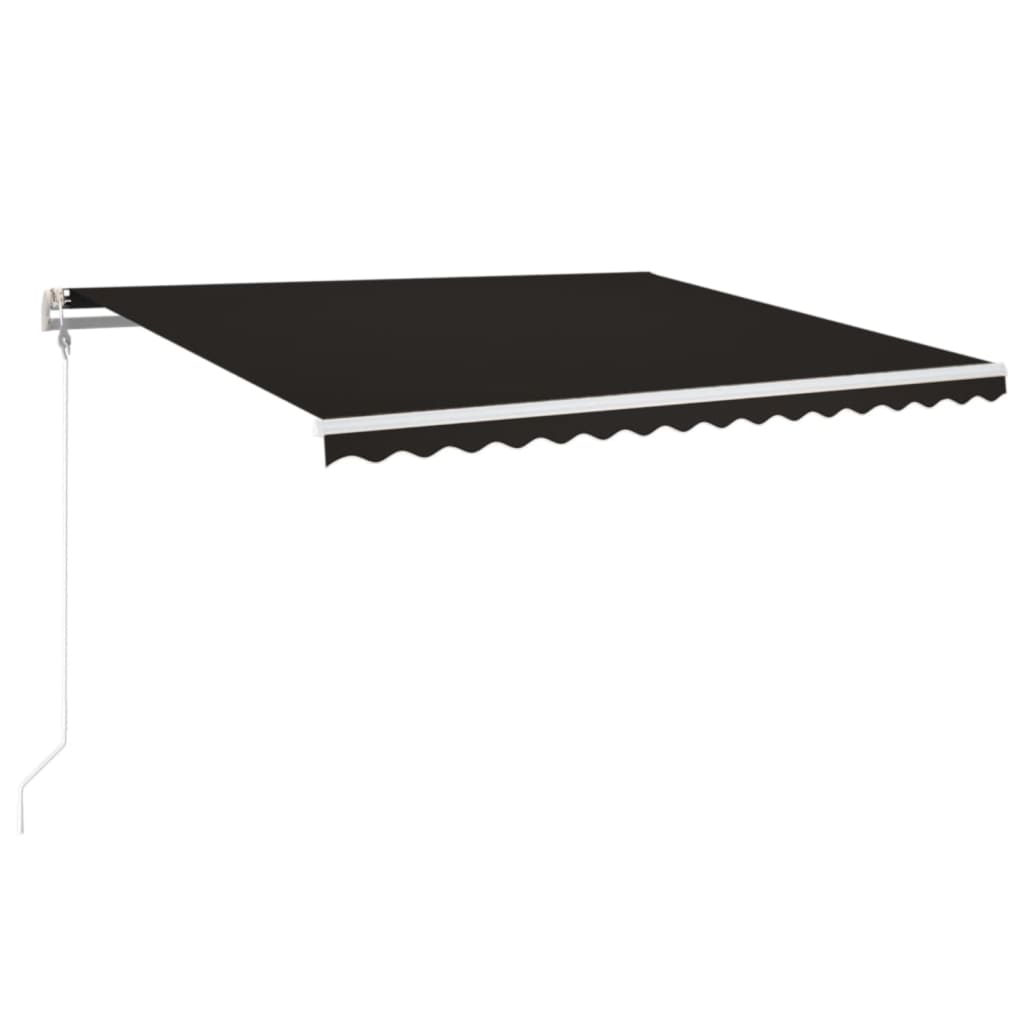 markise 400x350 cm automatisk betjening antracitgrå
