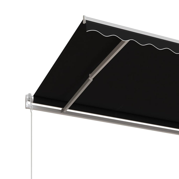 markise 400x350 cm automatisk betjening antracitgrå