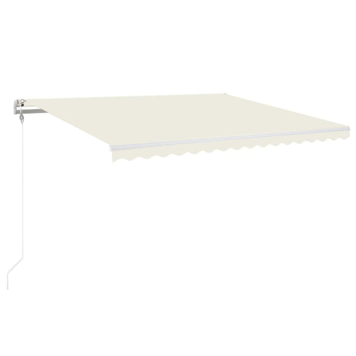 markise 450x350 cm automatisk betjening cremefarvet