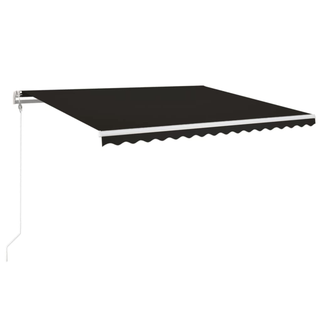 markise 450x350 cm automatisk betjening antracitgrå