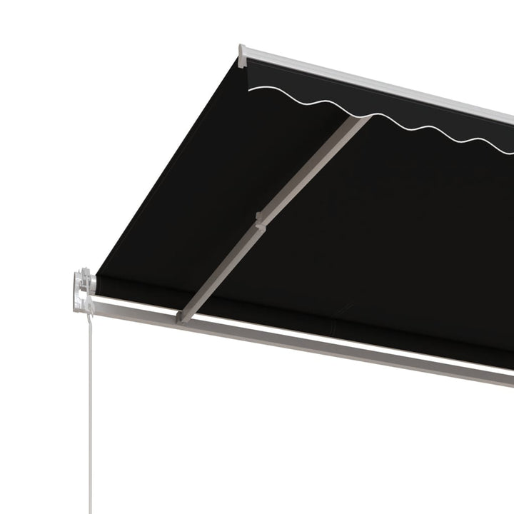 markise 450x350 cm automatisk betjening antracitgrå