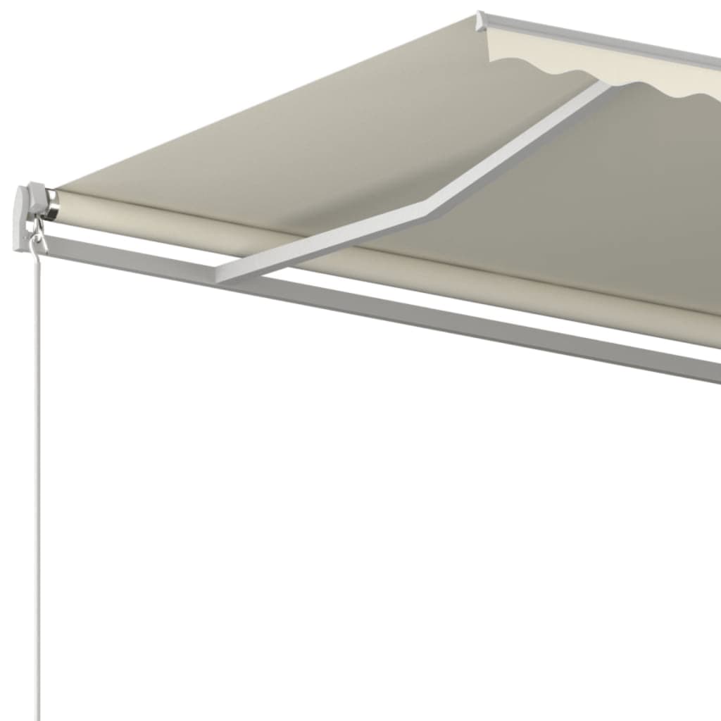 markise 500x350 cm manuel betjening cremefarvet
