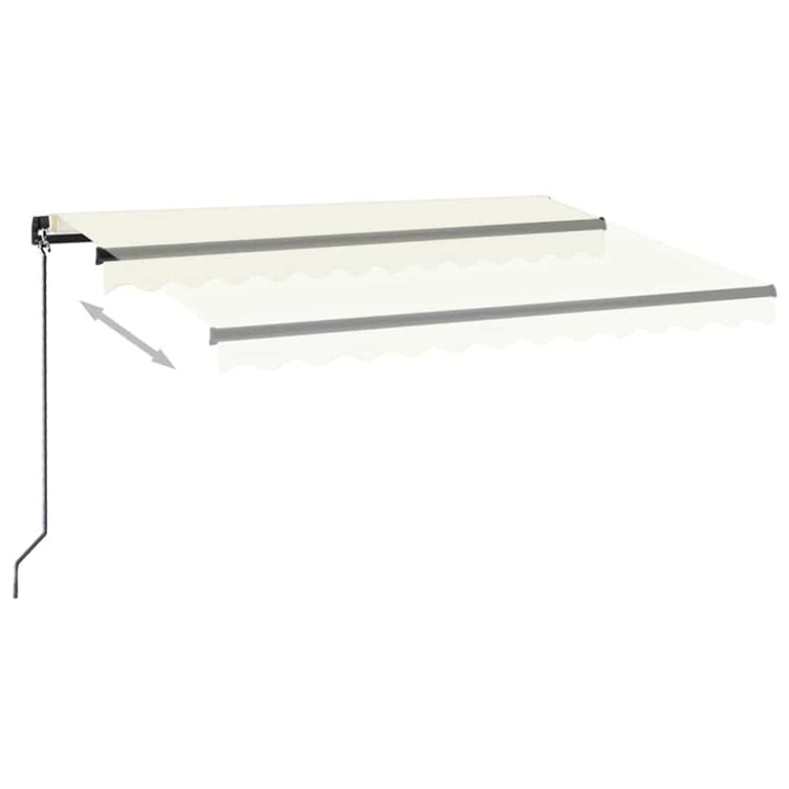 markise 350x250 cm manuel betjening cremefarvet