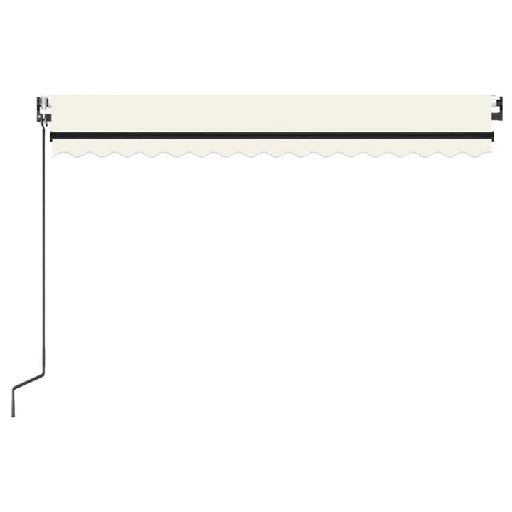 markise 400x300 cm automatisk betjening cremefarvet