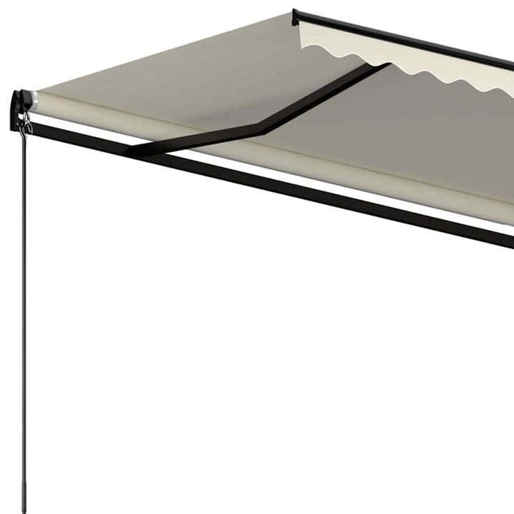 markise 400x300 cm automatisk betjening cremefarvet
