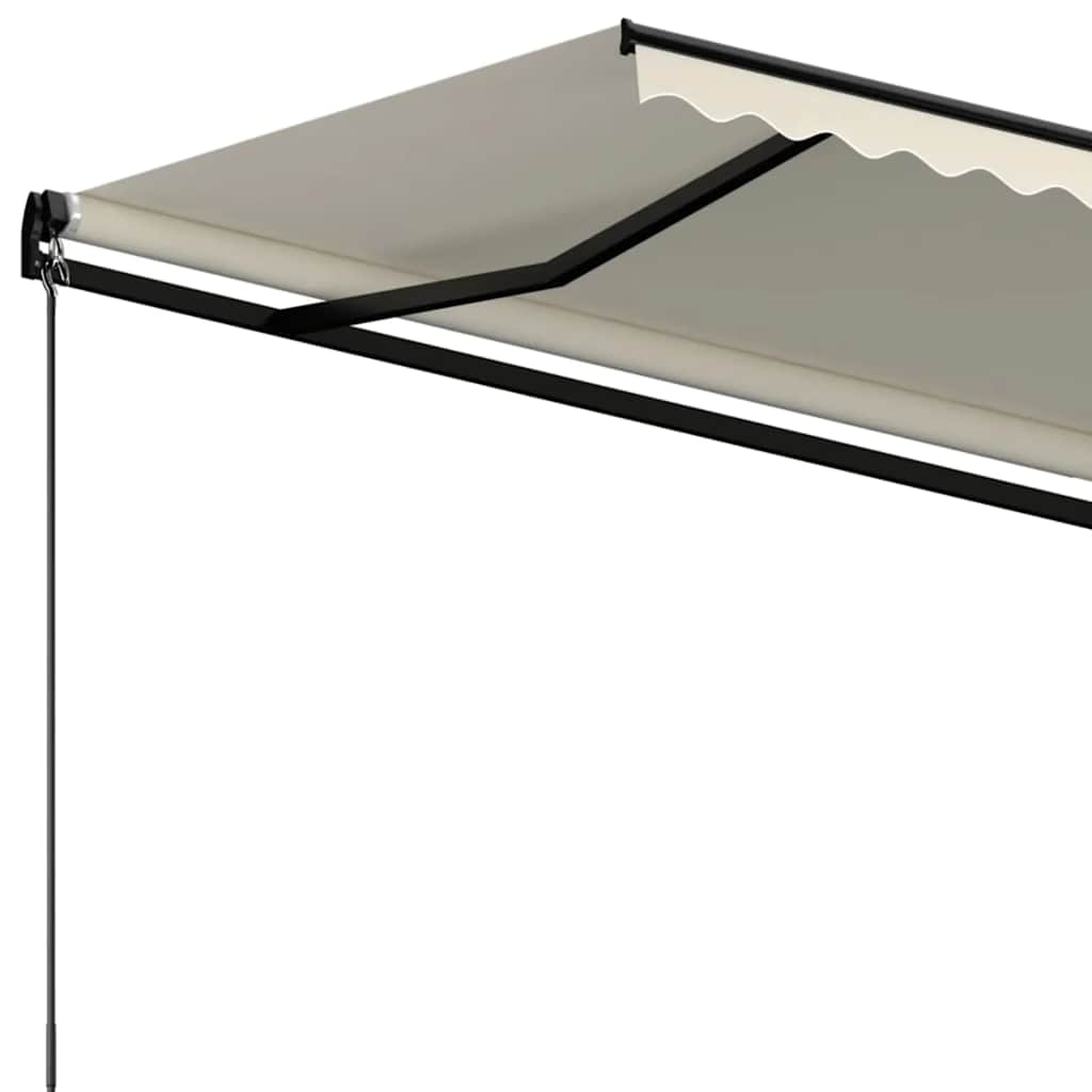 markise 450x300 cm manuel betjening cremefarvet