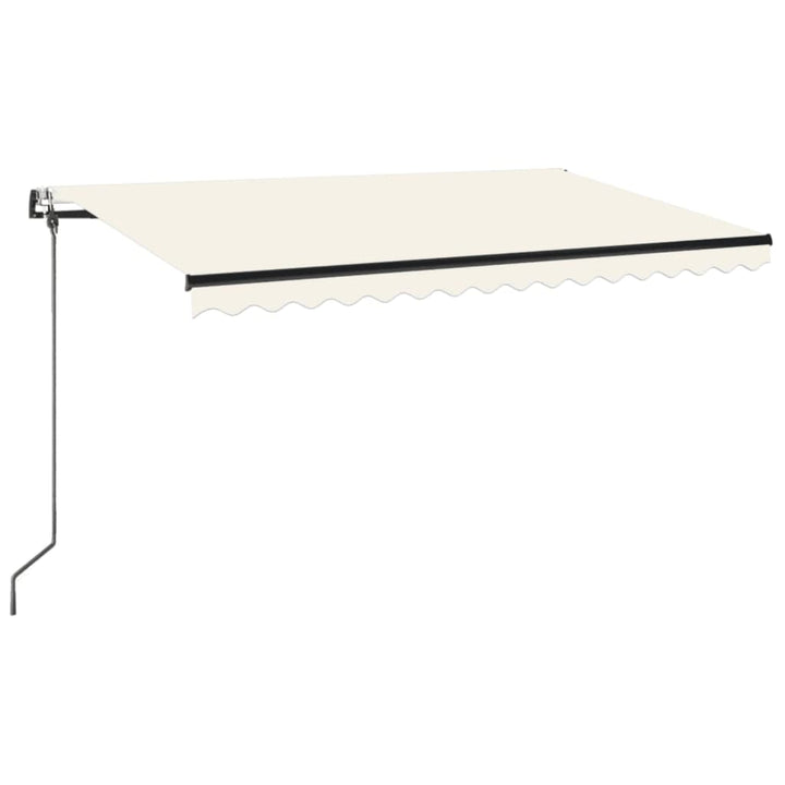 markise 450x350 cm automatisk betjening cremefarvet