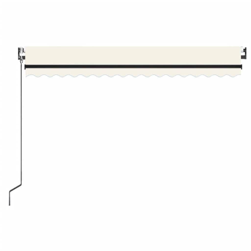 markise 450x350 cm automatisk betjening cremefarvet