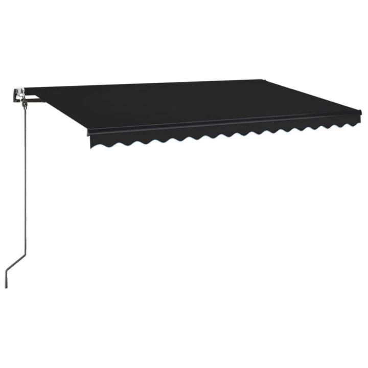 markise 450x350 cm automatisk betjening antracitgrå