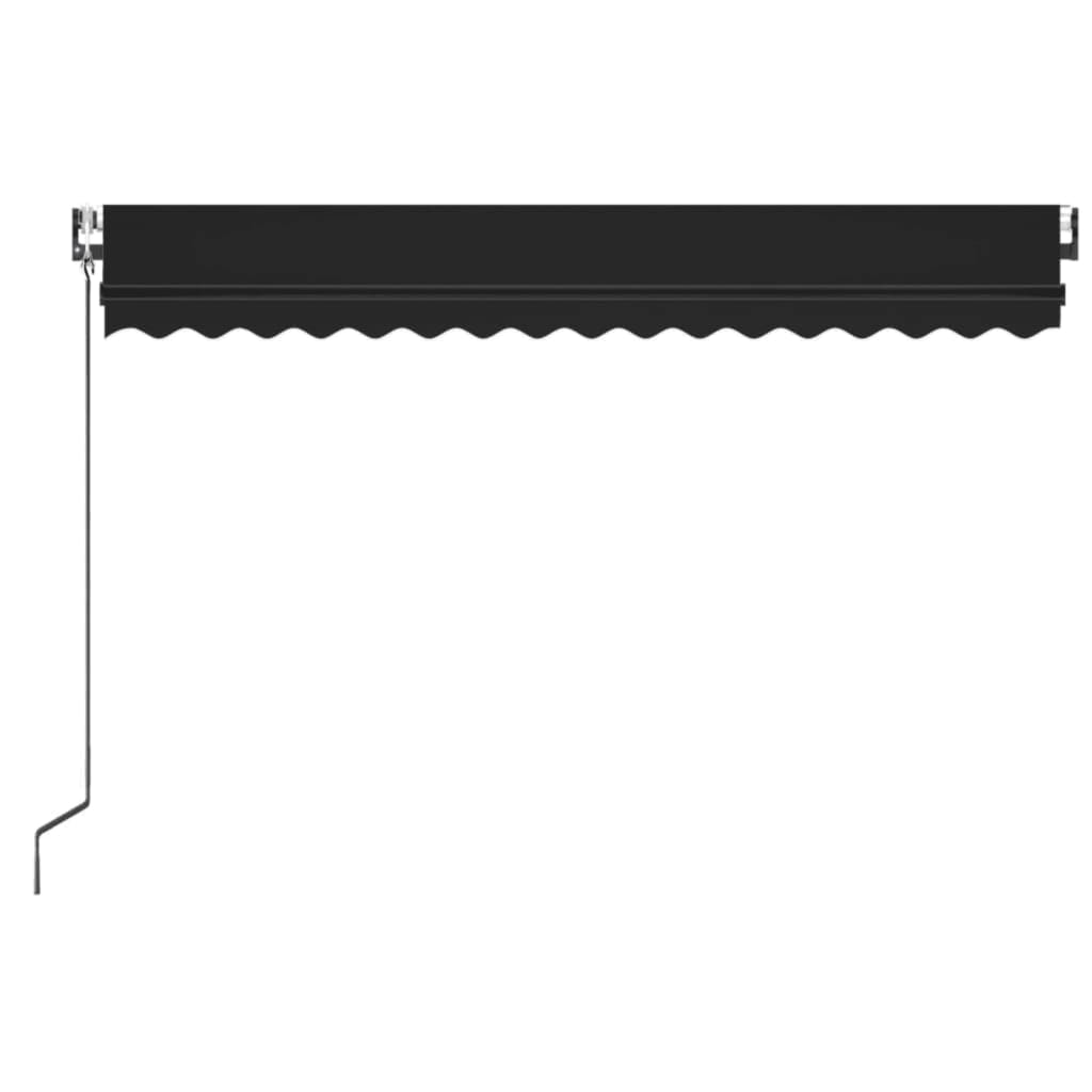 markise 450x350 cm automatisk betjening antracitgrå