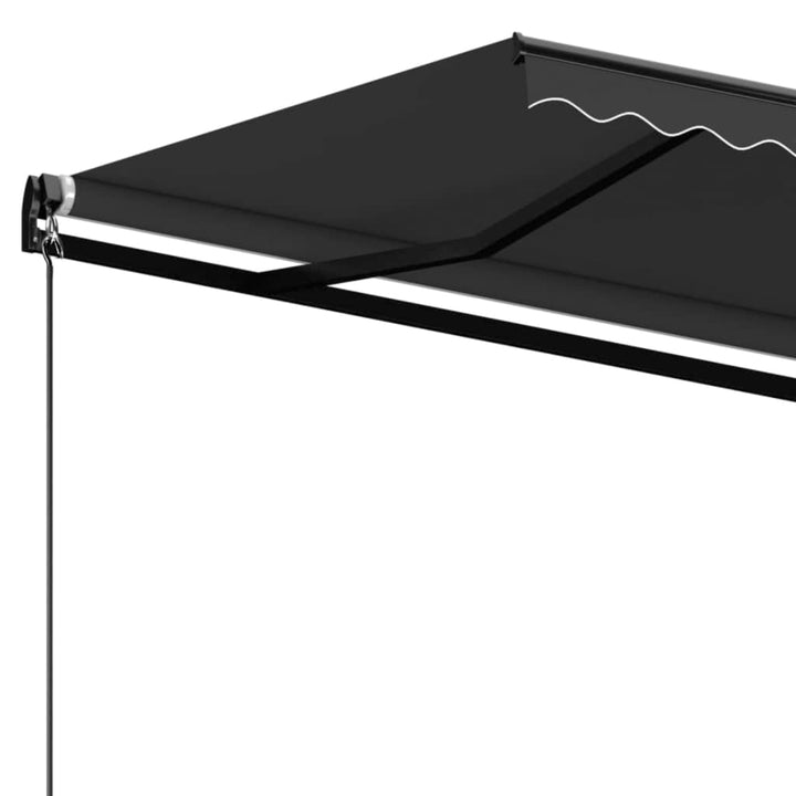 markise 600x350 cm manuel betjening antracitgrå