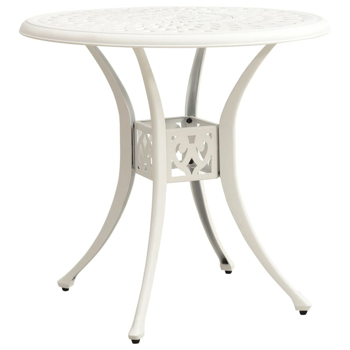 bistrosæt 3 dele støbt aluminium hvid