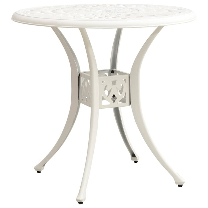 bistrosæt 3 dele støbt aluminium hvid