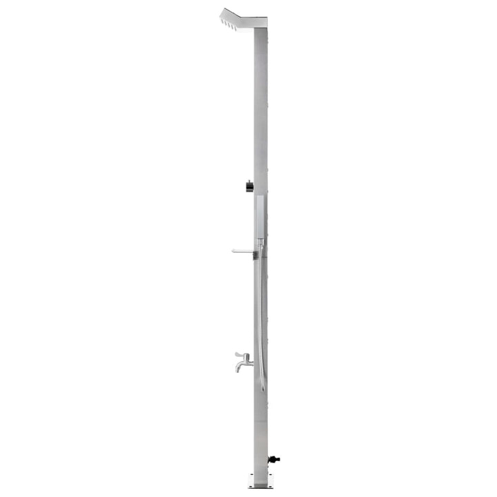 havebruser med brun bund 225 cm rustfrit stål