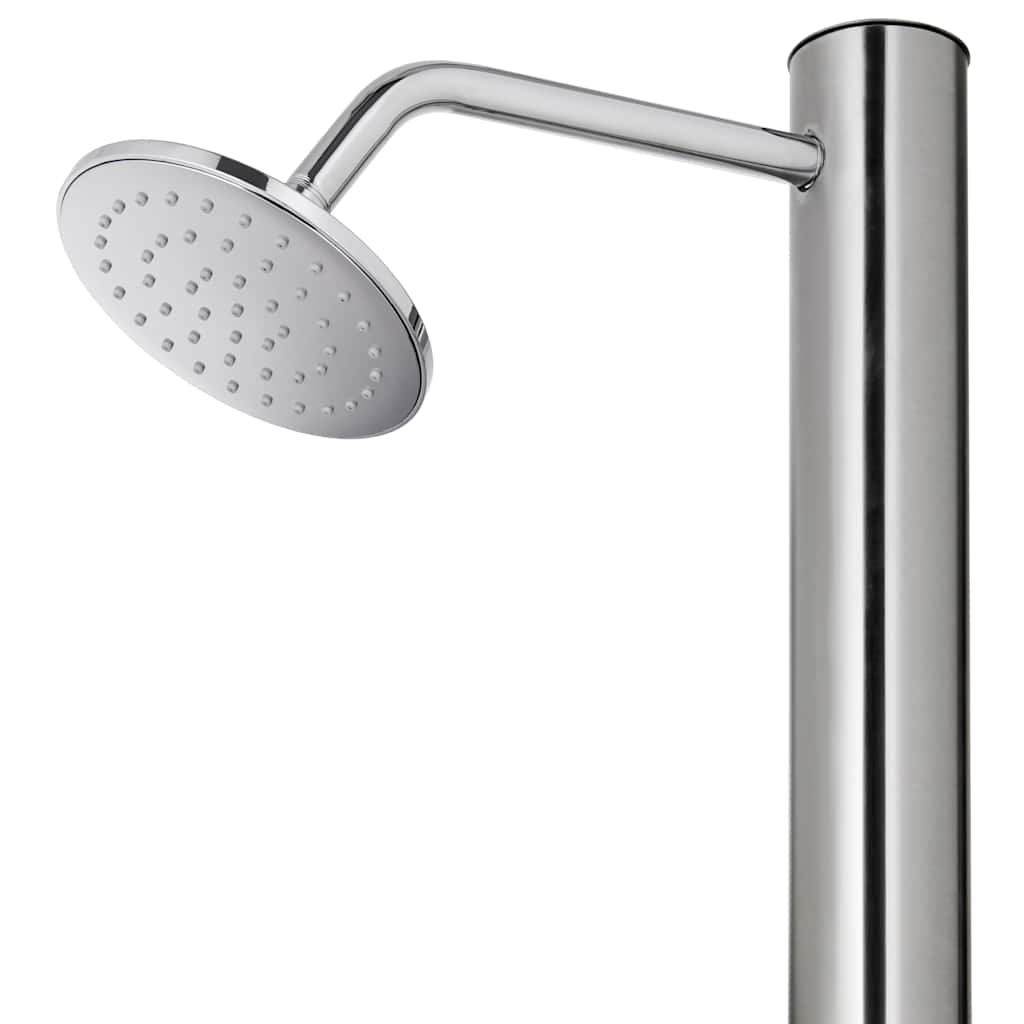havebruser med brun bund 220 cm rustfrit stål