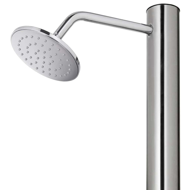 havebruser med brun bund 220 cm rustfrit stål