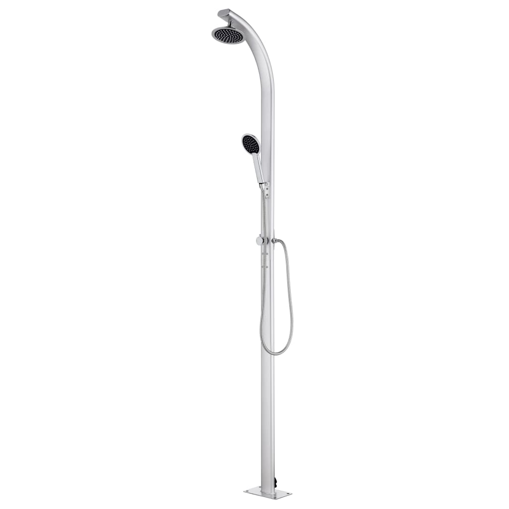 havebruser med brun bund 220 cm aluminium