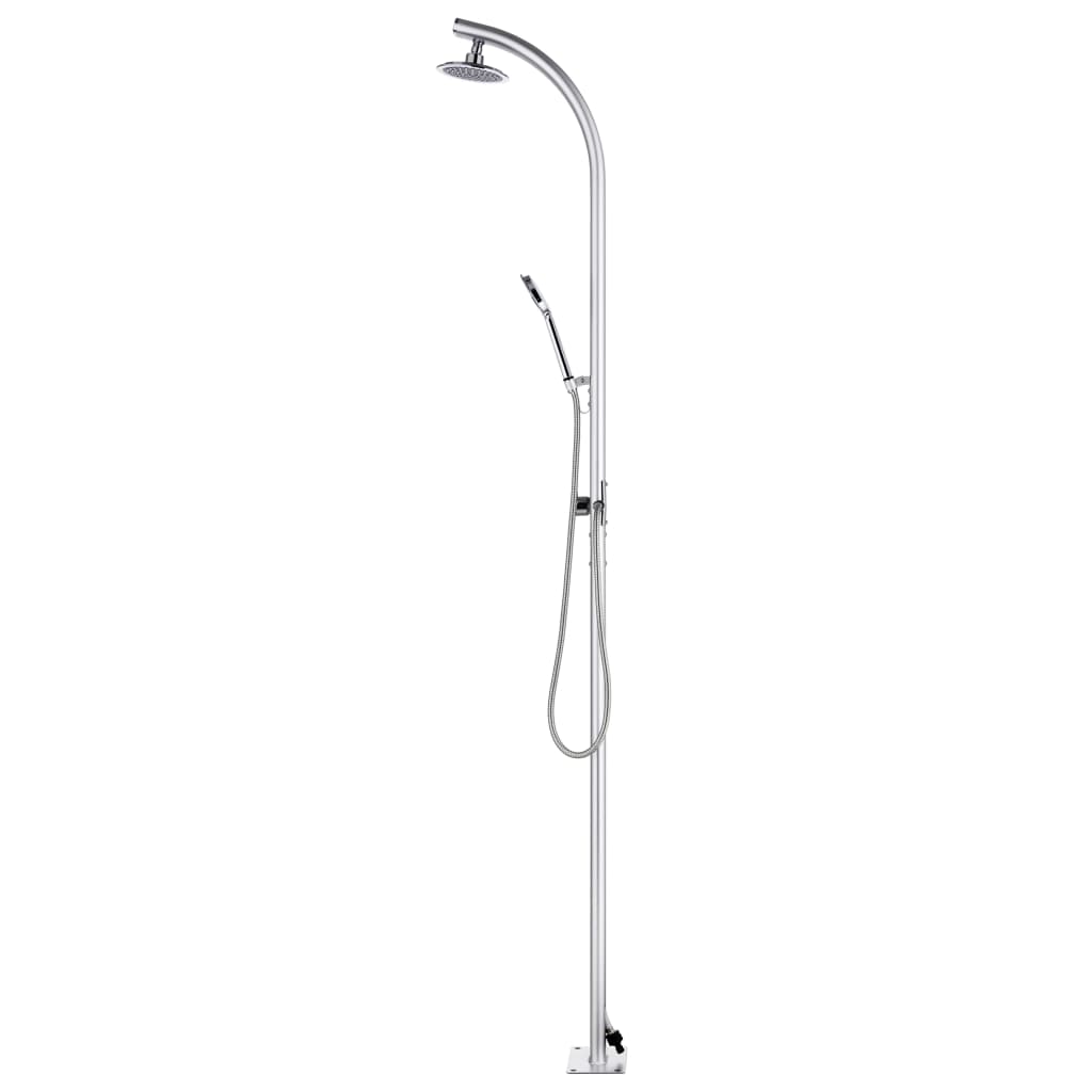 havebruser med brun bund 220 cm aluminium