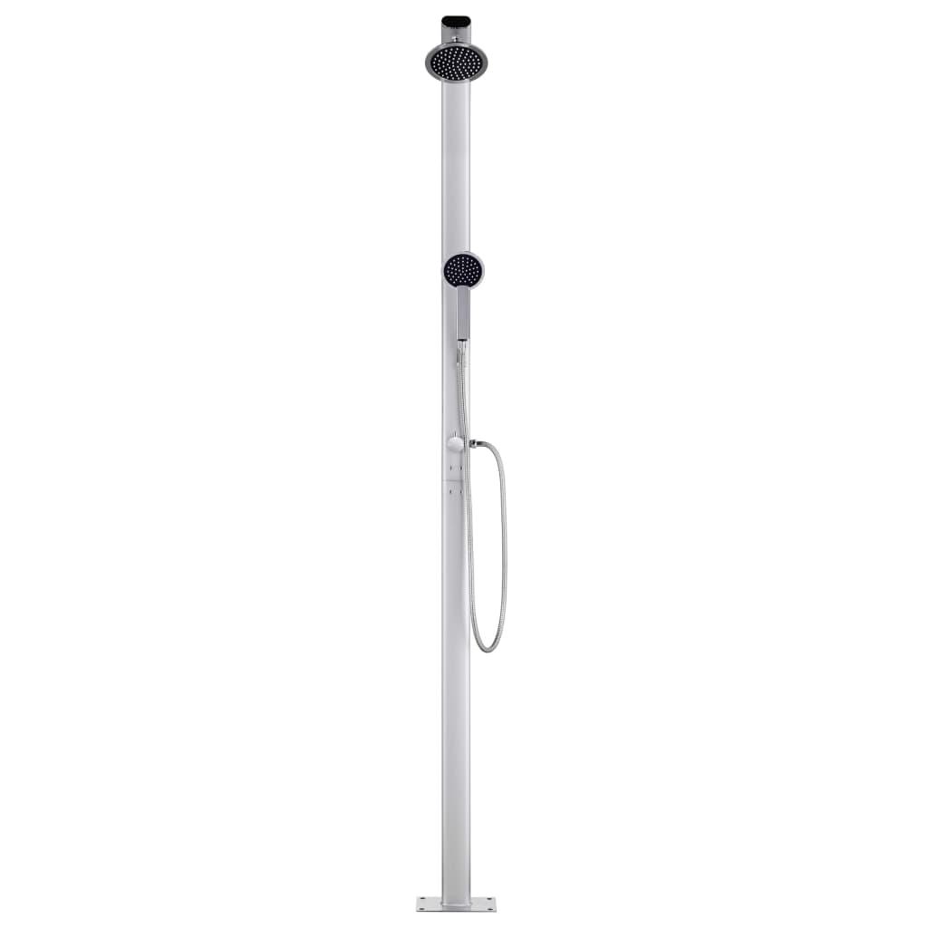 havebruser med brun bund 220 cm aluminium