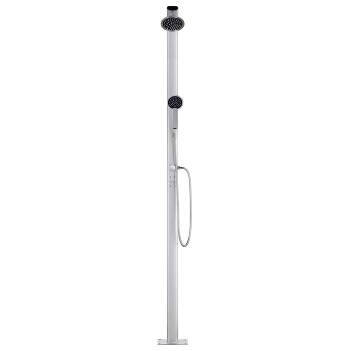 havebruser med brun bund 220 cm aluminium