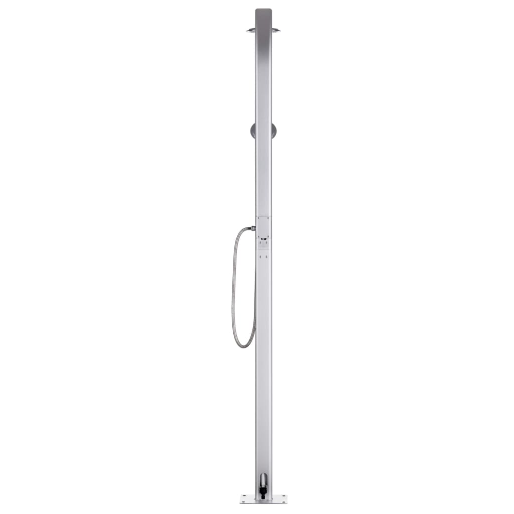havebruser med brun bund 220 cm aluminium