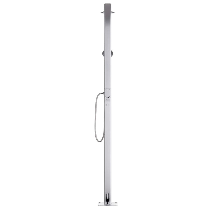 havebruser med brun bund 220 cm aluminium