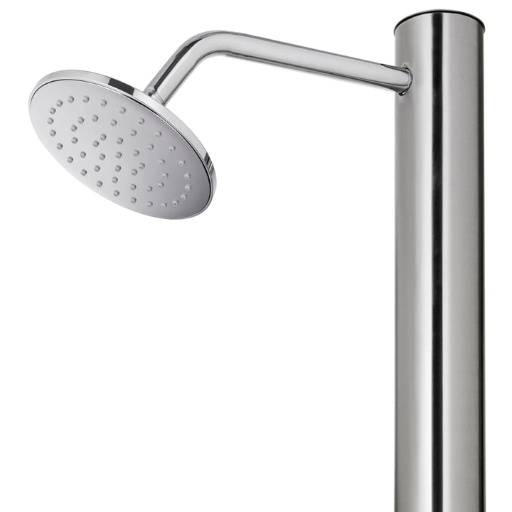 havebruser med brun bund 220 cm rustfrit stål