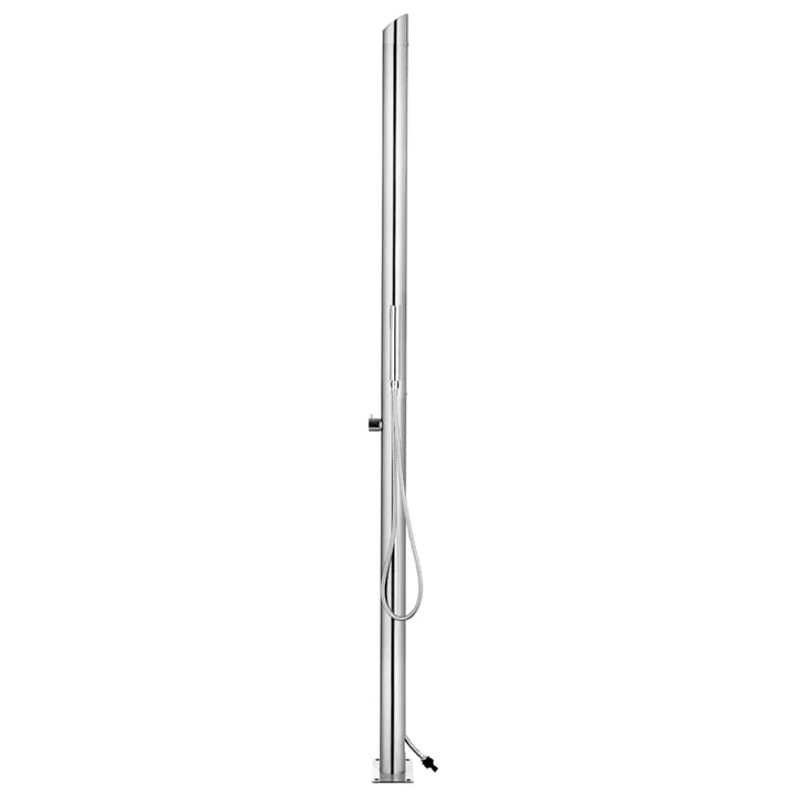 havebruser med brun bund 225 cm rustfrit stål