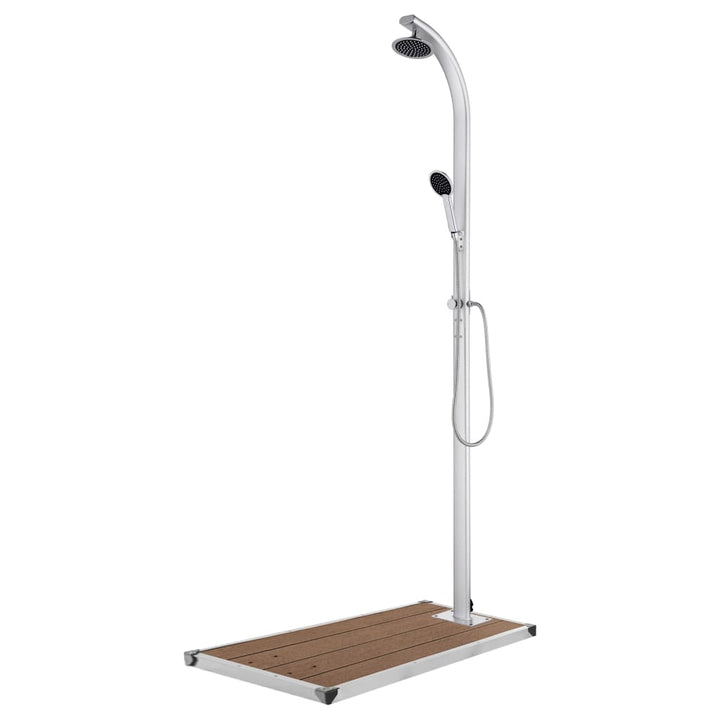 havebruser med brun bund 220 cm aluminium