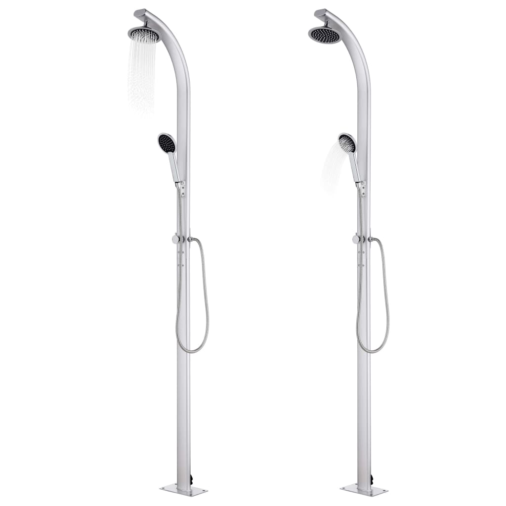 havebruser med brun bund 220 cm aluminium