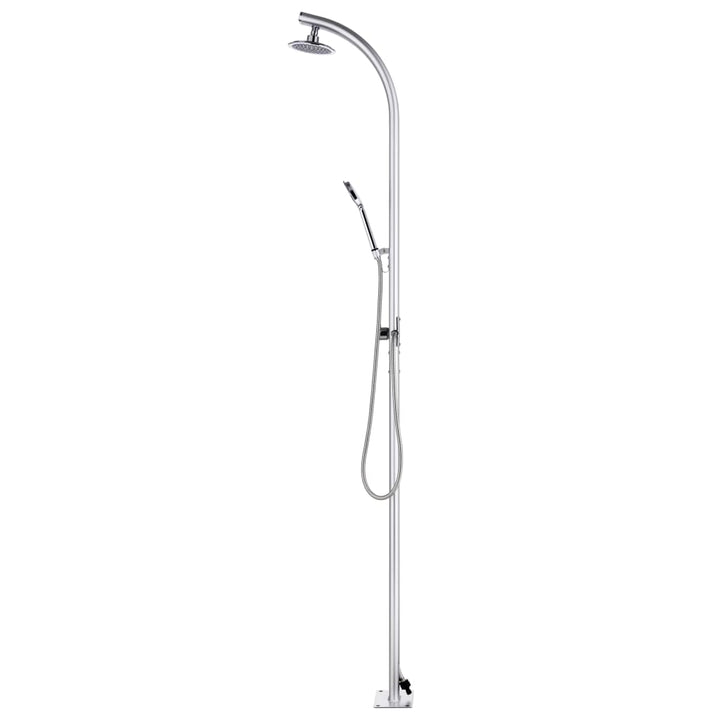 havebruser med brun bund 220 cm aluminium