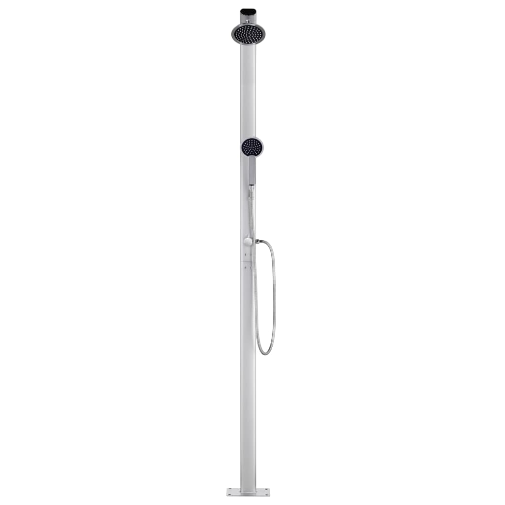 havebruser med brun bund 220 cm aluminium