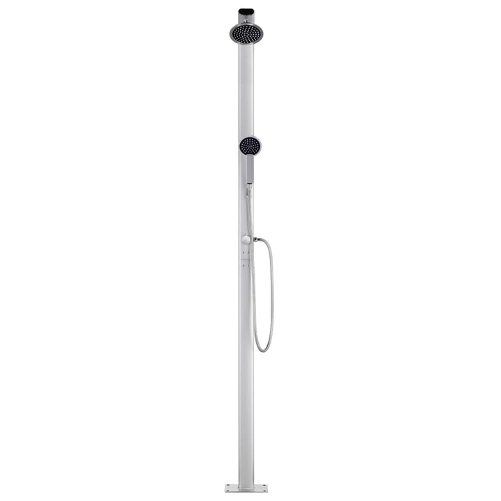 havebruser med brun bund 220 cm aluminium