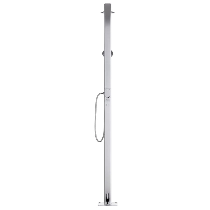 havebruser med brun bund 220 cm aluminium