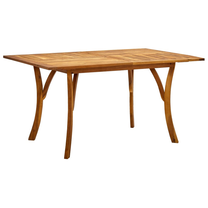 spisebordssæt til haven 7 dele sort