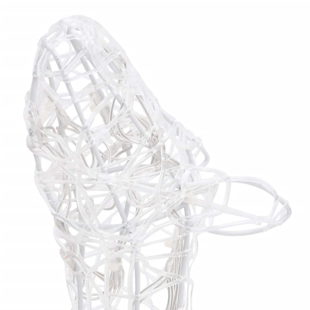 juledekoration rensdyrfamilie 300 LED'er akryl flerfarvet