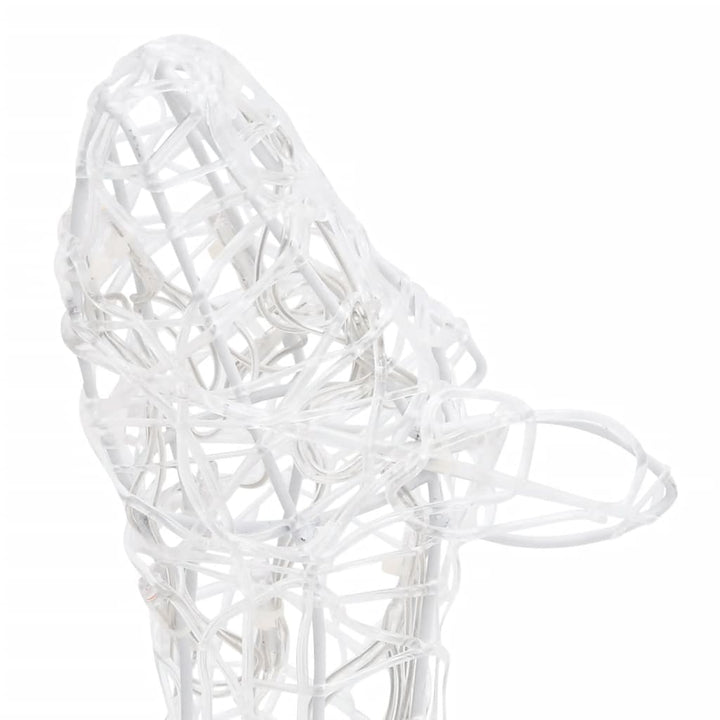 juledekoration rensdyrfamilie 300 LED'er akryl flerfarvet