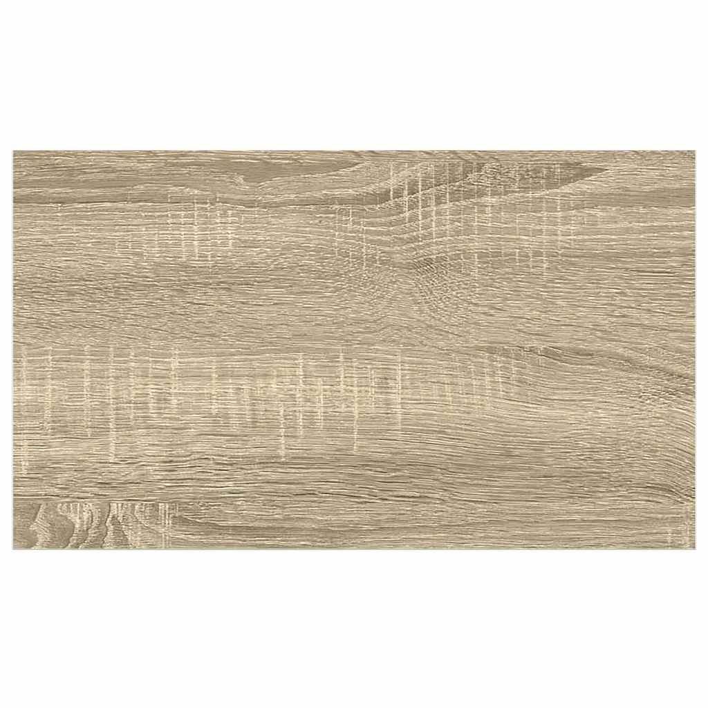 væghylder 2 stk. 40x23,5x3,8 cm MDF egetræsfarve og hvid