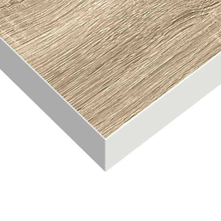 væghylder 2 stk. 50x23x3,8 cm MDF egetræsfarve og hvid