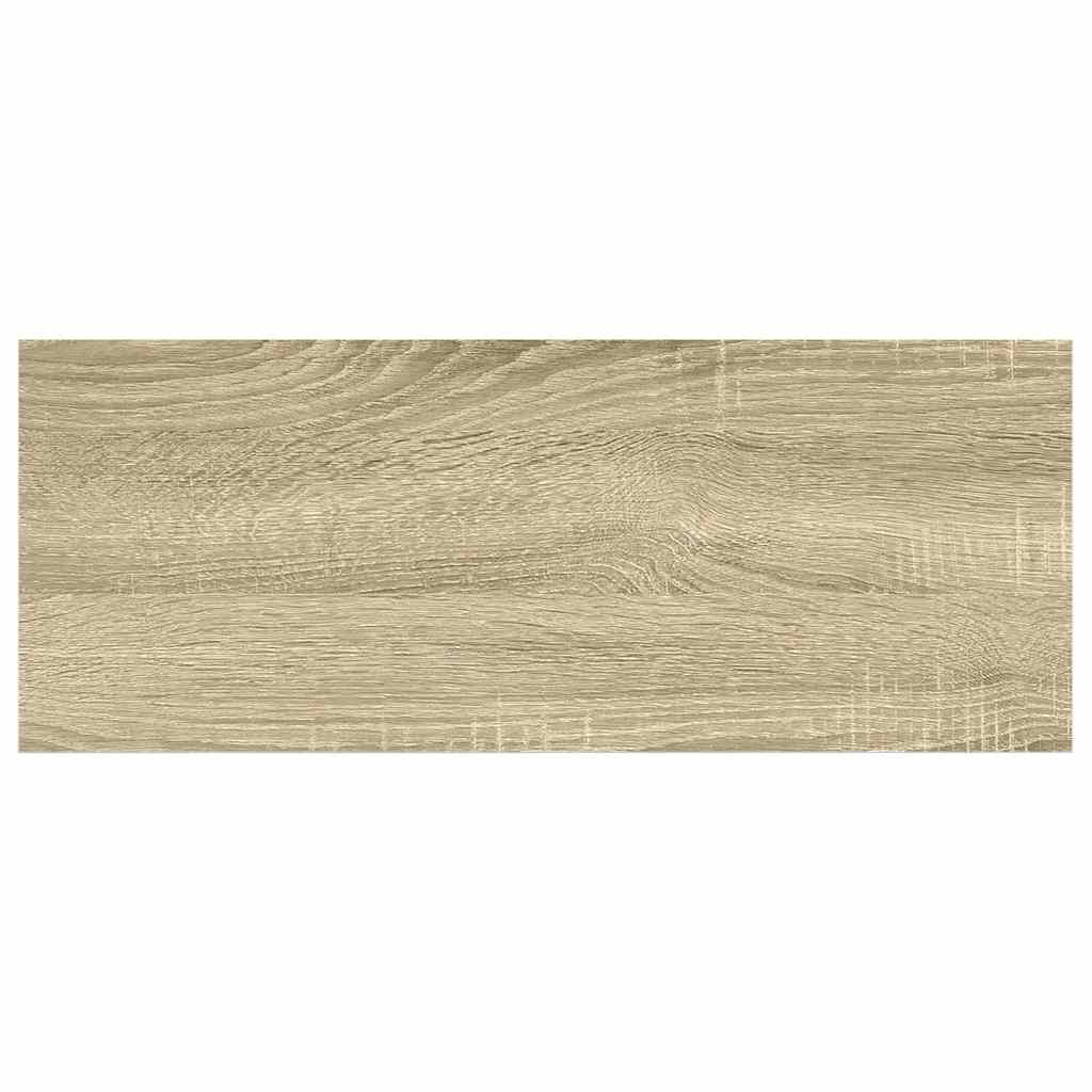 væghylder 4 stk. 60x23,5x3,8 cm MDF egetræsfarve og hvid