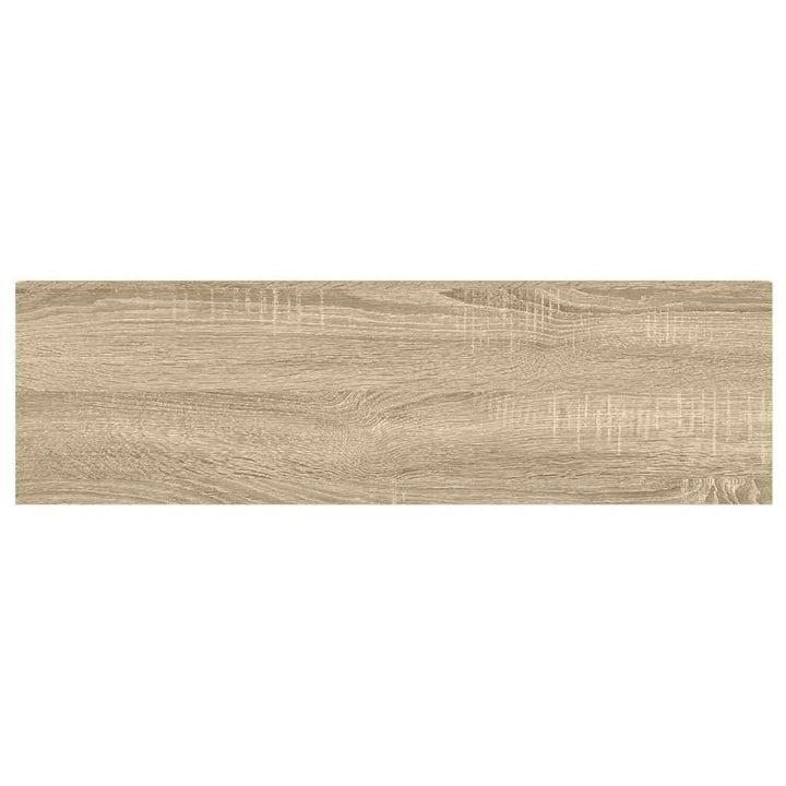 væghylder 2 stk. 80x23,5x3,8 cm MDF egetræsfarve og hvid