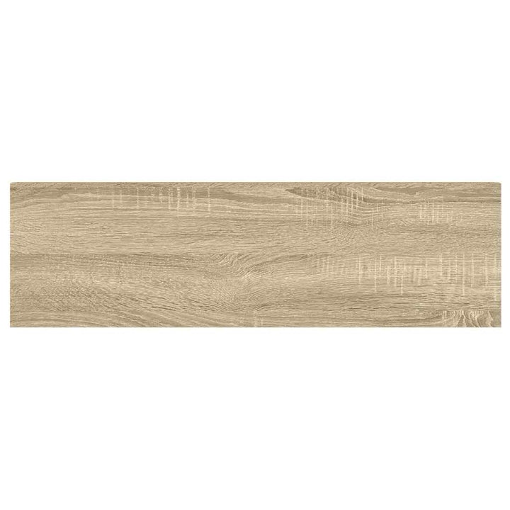 svævehylde 90x23,5x3,8 cm MDF egetræsfarve og hvid