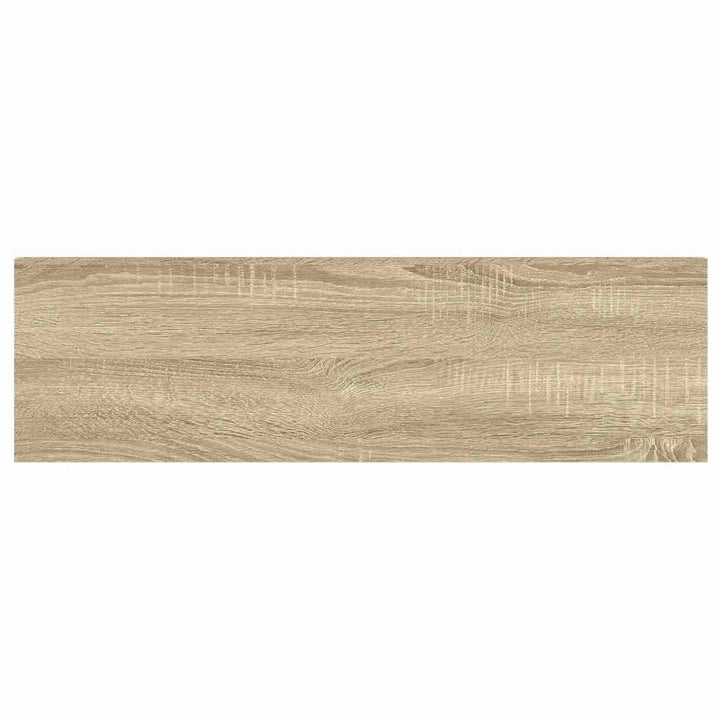 svævehylde 90x23,5x3,8 cm MDF egetræsfarve og hvid
