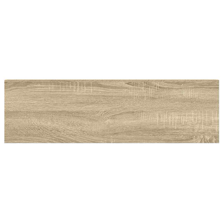 svævehylder 2 stk. 90x23,5x3,8 cm MDF egetræsfarve og hvid
