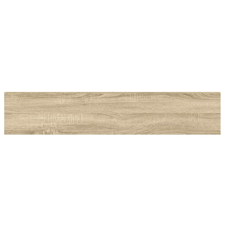 væghylder 2 stk. 120x23,5x3,8 cm MDF egetræsfarve og hvid