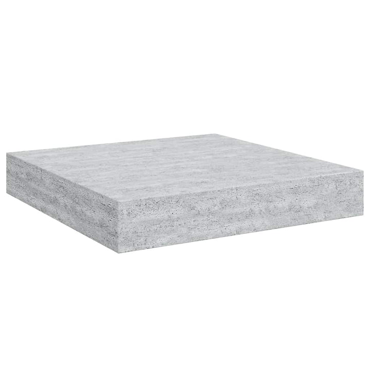 væghylder 2 stk. 23x23,5x3,8 cm MDF betongrå