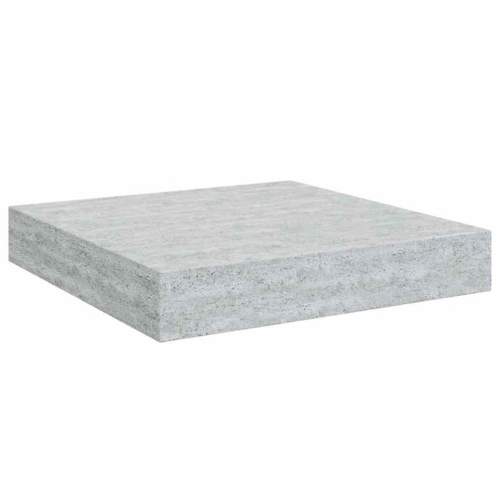 væghylder 4 stk. 23x23,5x3,8 cm MDF betongrå