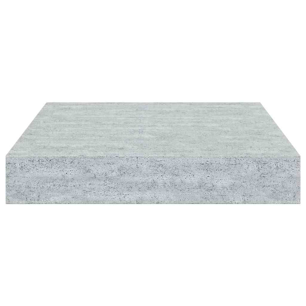 væghylder 4 stk. 23x23,5x3,8 cm MDF betongrå