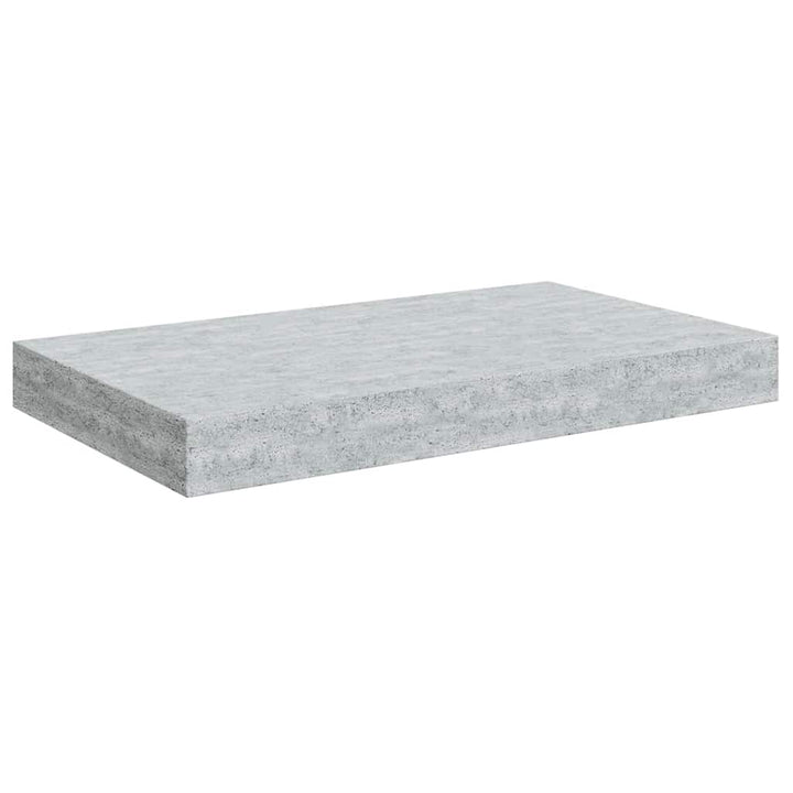 svævehylder 4 stk. 40x23x3,8 cm MDF betongrå
